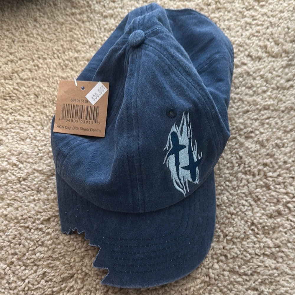 Blue Shark Denim Kids Cap